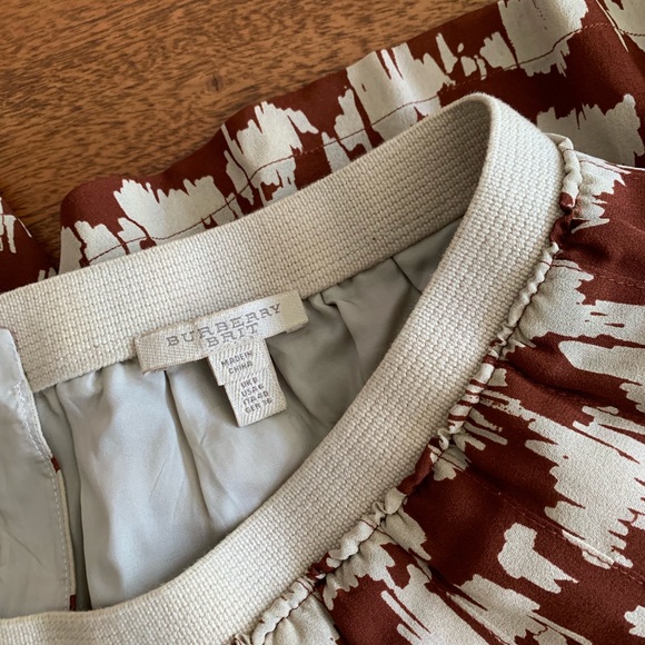 Burberry Brit Silk Brown Skirt - Picture 6 of 7